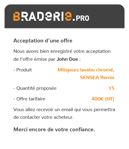 Braderie Pro site web