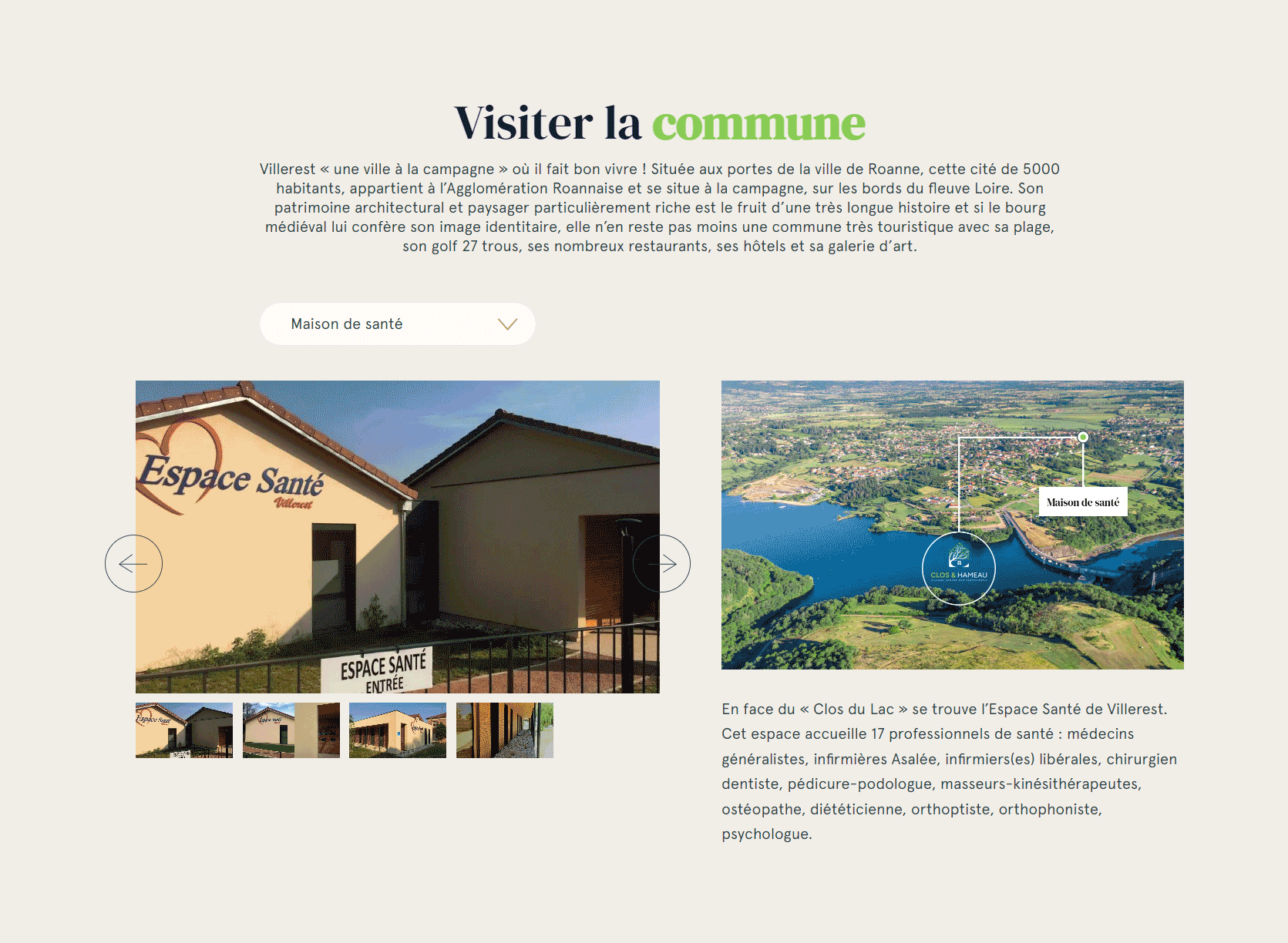 Visiter la commune de Clos & Hameau